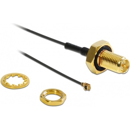 Delock RP-SMA jack bulkhead